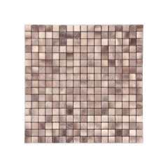 Wholesale Tea Color Aluminum Composite Mosaic With Wire Drawing Effect