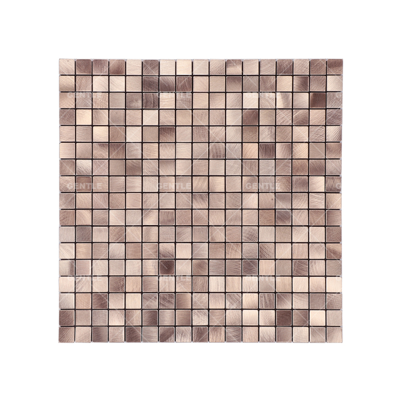 Wholesale Tea Color Aluminum Composite Mosaic With Wire Drawing Effect