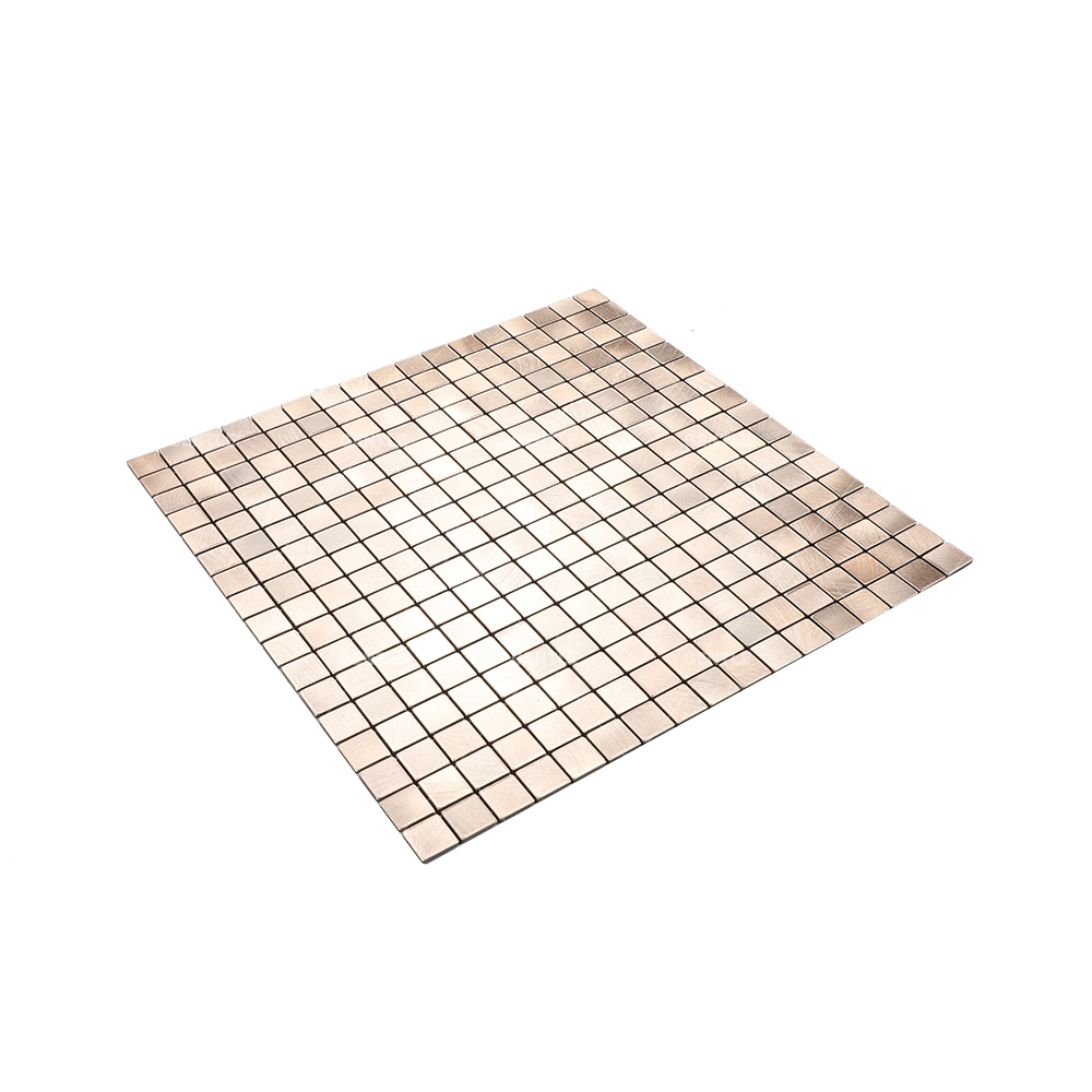 Wholesale Tea Color Aluminum Composite Mosaic With Wire Drawing Effect