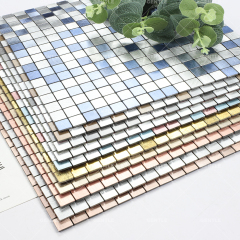 Wholesale Tea Color Aluminum Composite Mosaic With Wire Drawing Effect