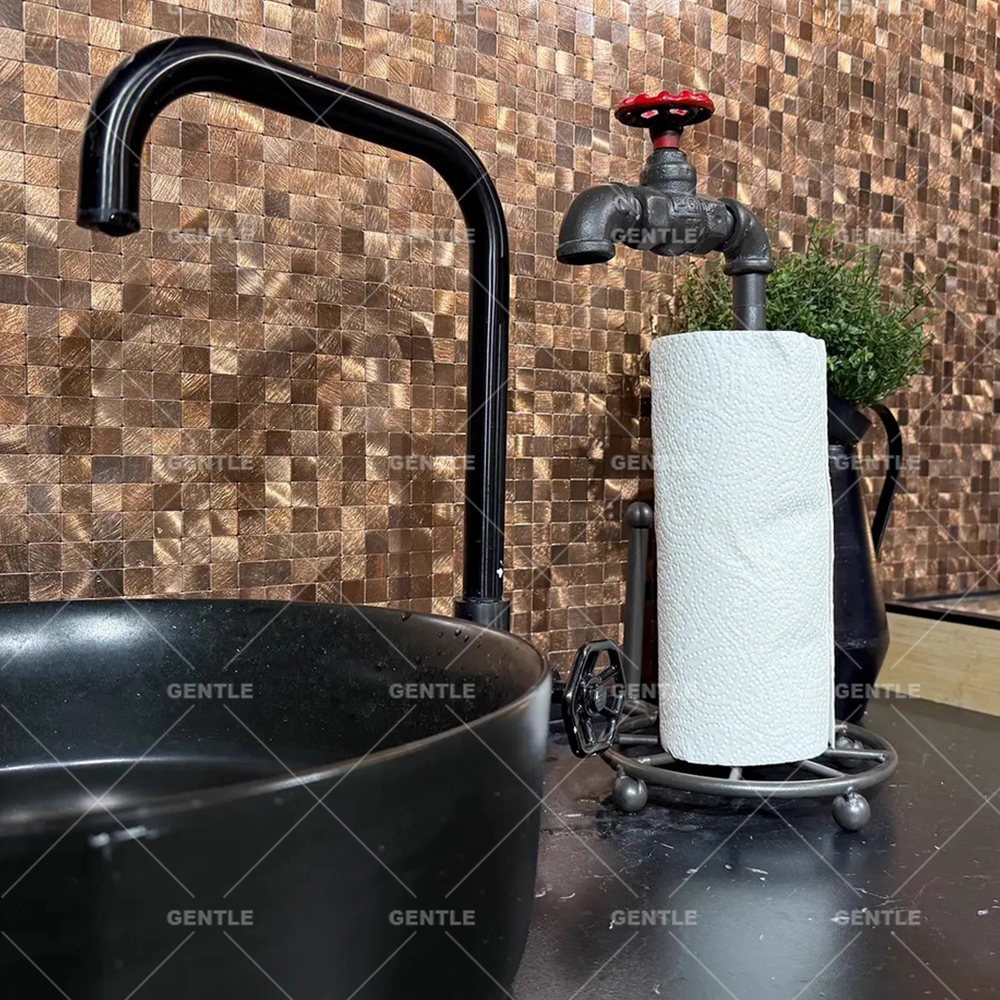 Wholesale Tea Color Aluminum Composite Mosaic With Wire Drawing Effect