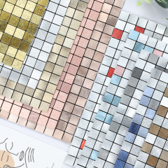 Wholesale Tea Color Aluminum Composite Mosaic With Wire Drawing Effect