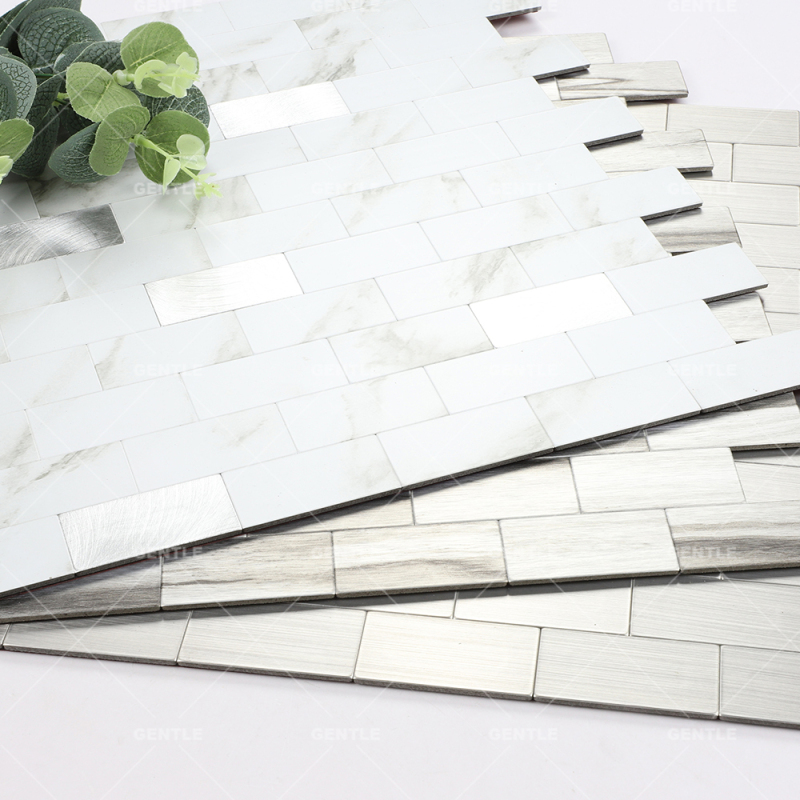 Wholesale Strip Aluminum Composite Mosaic With Metallic Effect