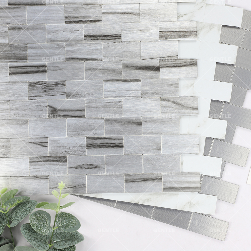 Wholesale Strip Aluminum Composite Mosaic With Metallic Effect