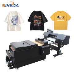 Siheda 24inch T-shirt dtf textile printer digital xp600 i3200 4 heads dtf printer 60cm printing machine xp600 dtf printer 60cm