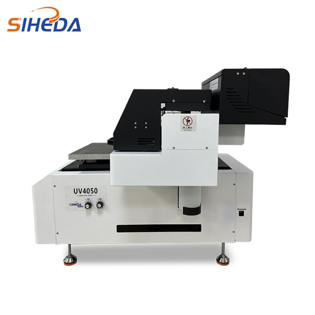 Siheda 2022 New Product Acrylic Glass Stainless Steel Ceramic Wood Flatbed UV Printer A3 With Varnish