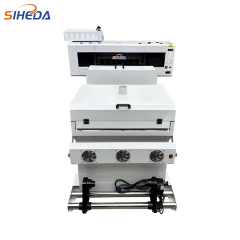 The cheapest high speed small white ink hot stamping 24 "60cm DTF printer with 4 i3200 print heads