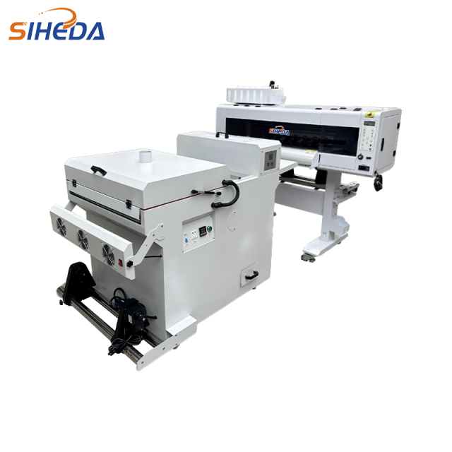 The cheapest high speed small white ink hot stamping 24 "60cm DTF printer with 4 i3200 print heads