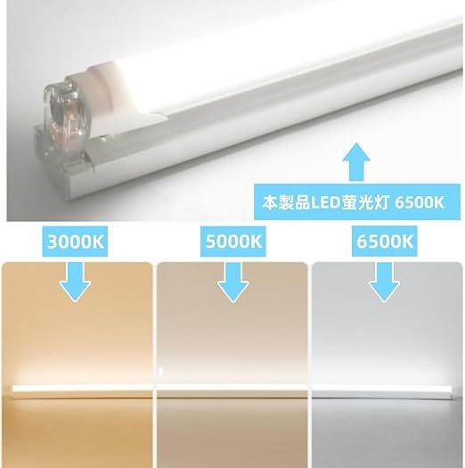 LED蛍光灯 40W形 T8直管 120cm 両側給電 昼光色 6500K 消費電力18W 口金G13 天井照明 高輝度2600LM グロー式工事不要 PL保険(メーカー保証二年) 家庭、学校、病院、事務所、工場、倉庫に適用 10本入り