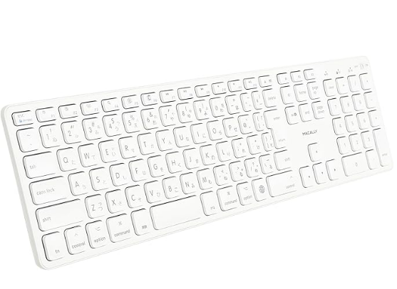 Macally キーボード Bluetooth - Apple キーボードと互換性のあるワイヤレステンキー充電式 (BTZKEY)