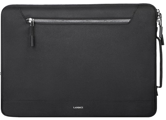 LANDICI 14 15 インチ コンピュータ バッグ 耐衝撃性ラップトップ保護スリーブ 14 インチ MacBook Pro M3/M2/M1、15 インチ MacBook Air M2、14.4 インチ Surface Laptop Studio、15 インチ Surface Laptop、ThinkPad、Dell、ASUS 用, 富士通 360°プロテクション対応 ノートパソコンインナーバッグ 防水加工 14-15型 通勤 通学用 パソコンバッグ