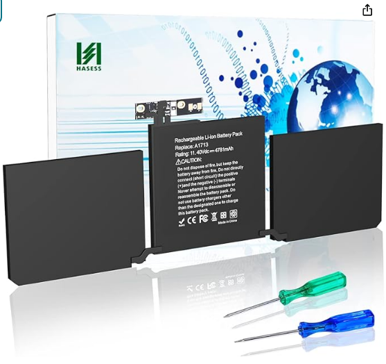 HASESS A1708 A1713 バッテリー交換バッテリー MacBook Pro 13 インチ A1708 A1713 Late 2016 Mid 2017 バージョン EMC 3164 2978 (11.4V 54.5Wh)