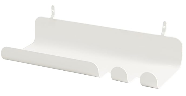 ノイラ 有孔ボード フック 棚受け 有孔ボード 有孔ボード デコレーション メタルパーツ 穴径5mm 穴間隔25mm 簡単設置（ホワイト-ミニラック）