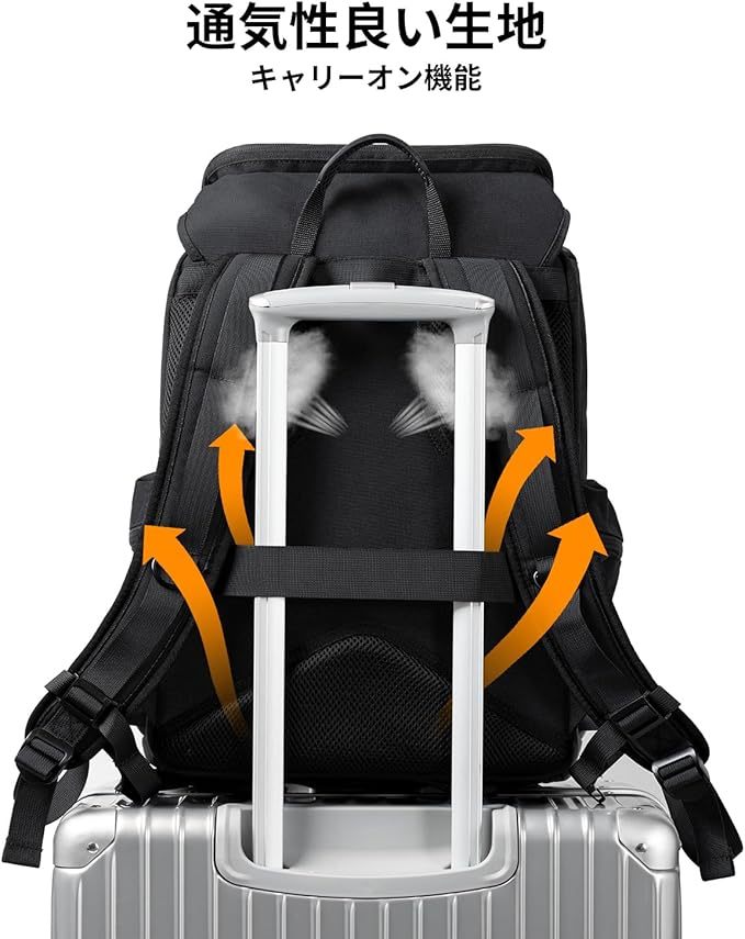 [K&F Concept] カメラバッグ カメラリュック リュックサック 25L 大容量 2気室 おしゃれ レインカバー付き EVA材質防水耐衝撃 16インチPC収納＆三脚収納可 旅行/撮影/登り/アウトドア撮影に適用