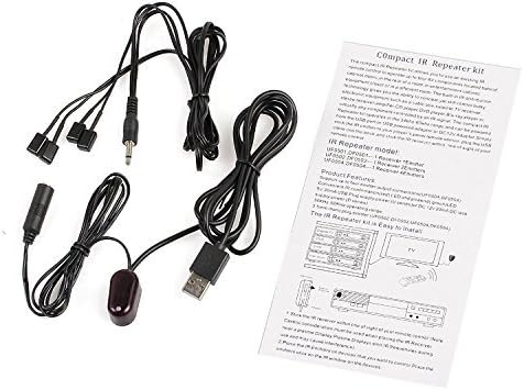Neoteck 赤外線リモコリピーター リモコベンダー 1接収4発信 高感度 USBケーブル付き 四つの赤外発光ヘッド (1受信4発信)