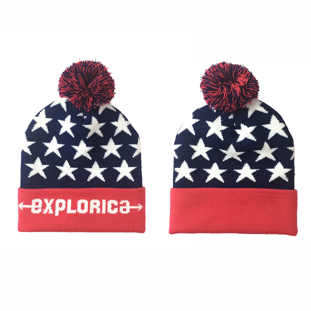 Jacquard Beanie,Headwear