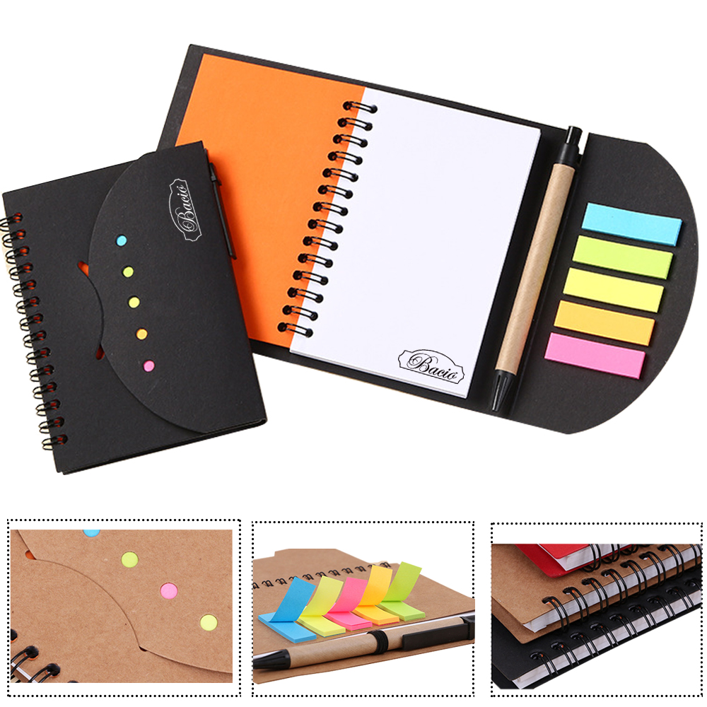 Kraft Paper Spiral Journal with Pen,Stationery & Office