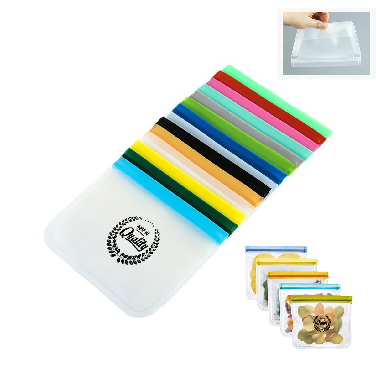 PEVA Flat Reusable Storage Bags,Bags