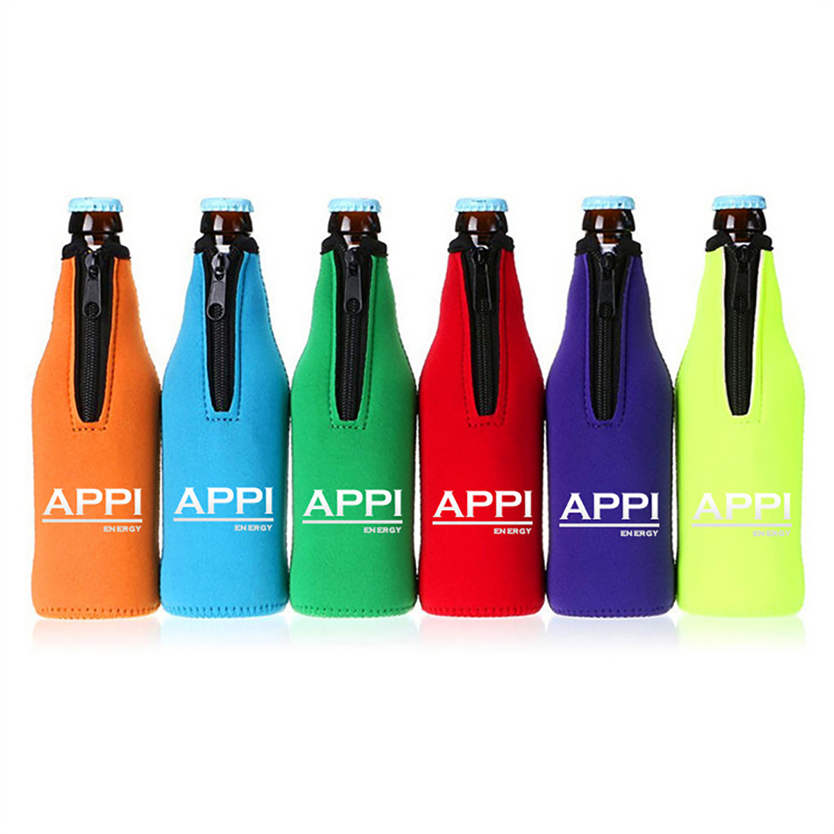 Insulated Zipper Beer Bottle Sleeve,Drinkware