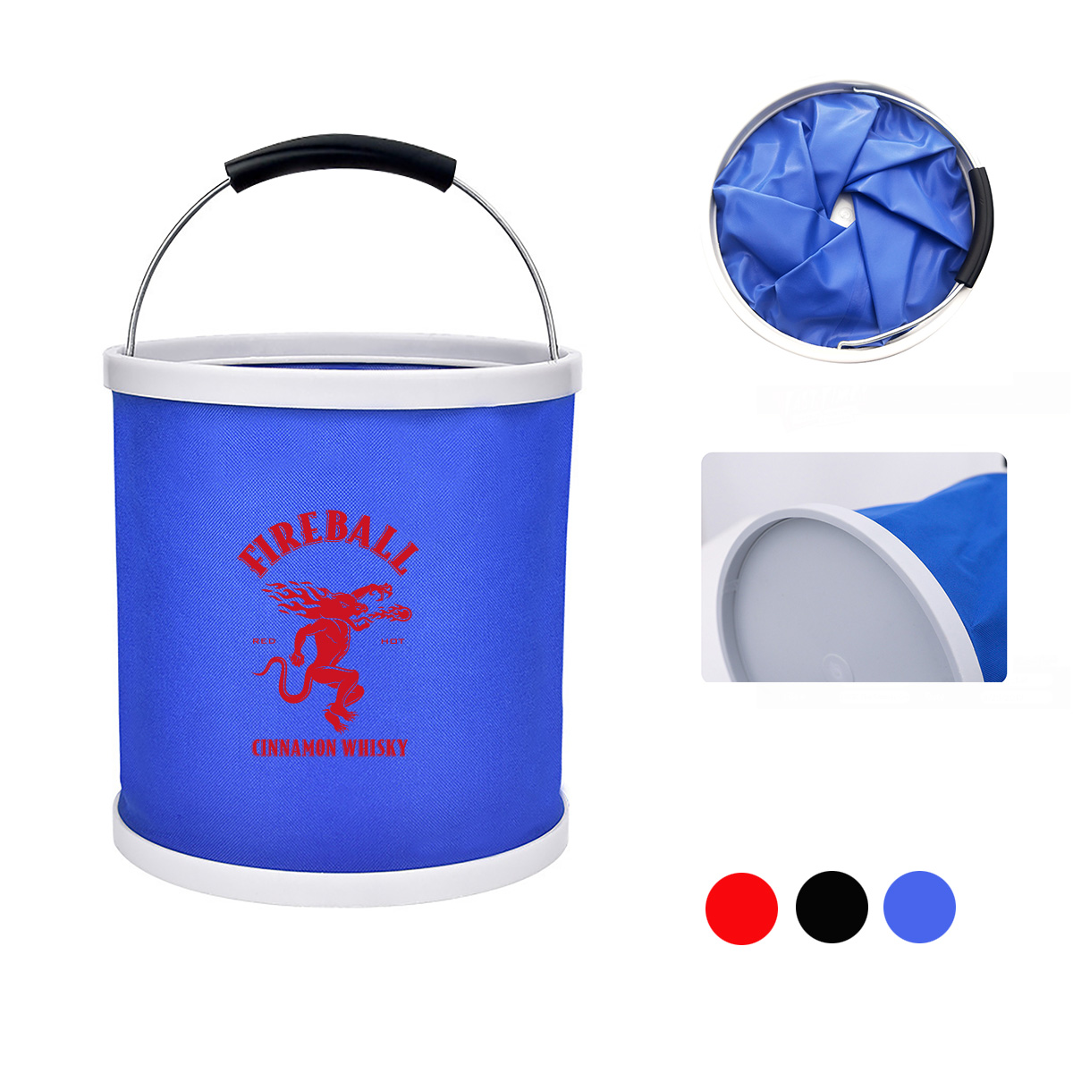9L Collapsible Camping Water Bucket,Drinkware