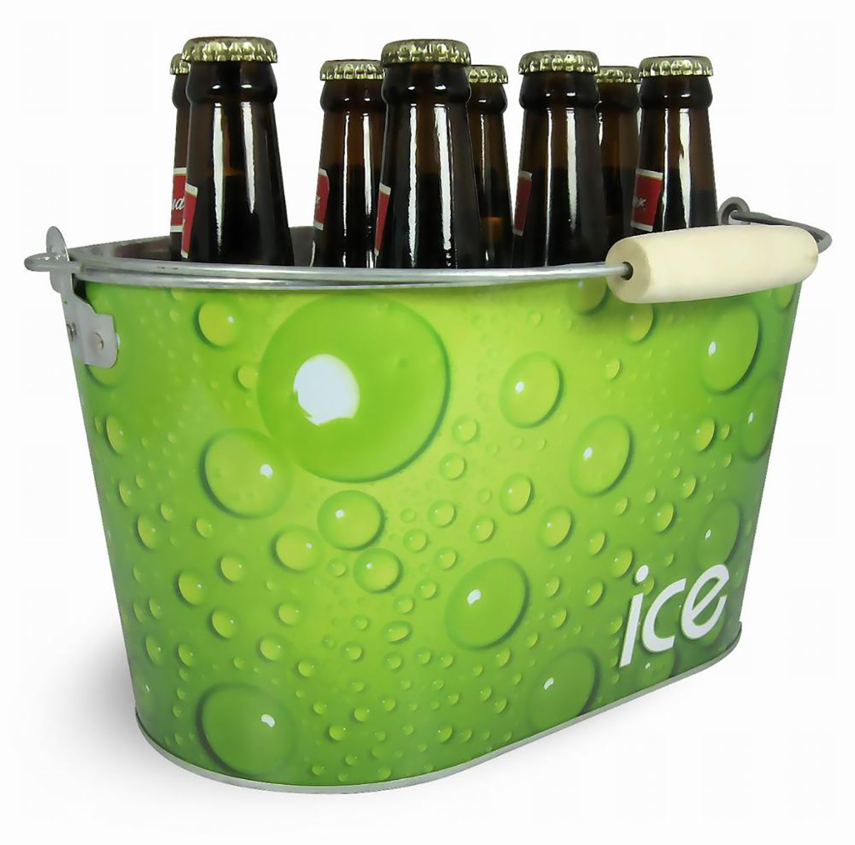 10 Qt Galvanized Metal Ice Bucket,Drinkware