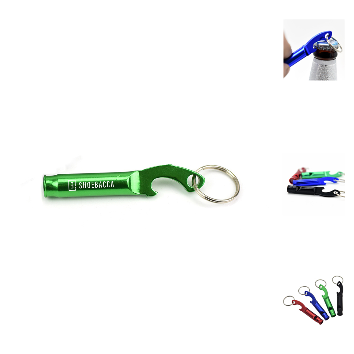 Laser Engraved Whistle Key Ring w/ Bottle Opener,Keychain