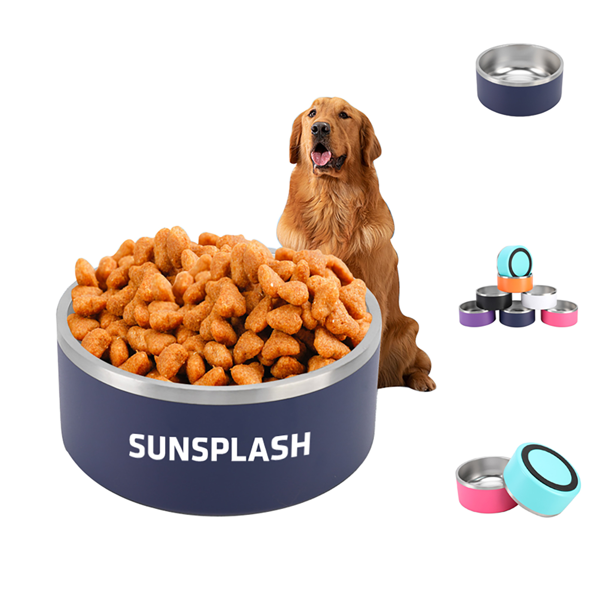 32Oz Stainless Steel Dog Bowl,Home & Kitchen & Tools & Pets & Auto