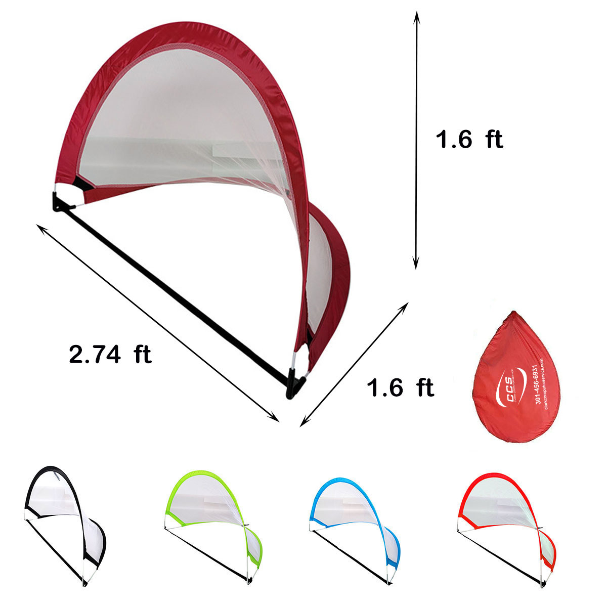 Customizable Portable Pop Up Soccer Net,Sports & Outdoors