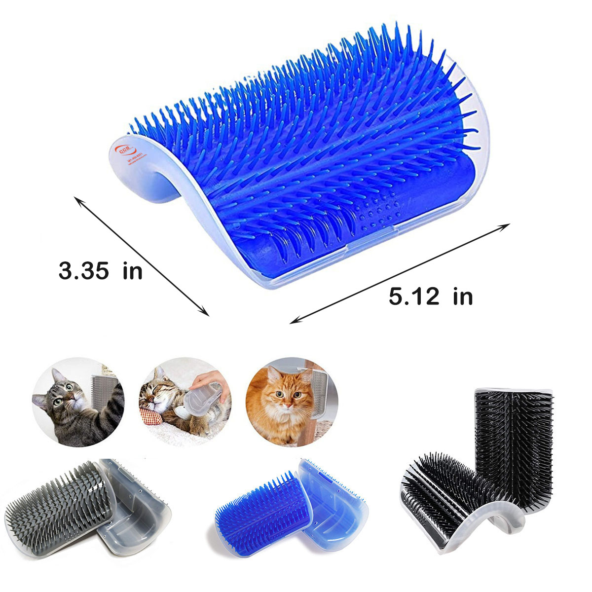 Spazzola Autostofficatura Per Gatti Da Parete - Con Erba Gatta | Massaggio E Rimozione Peli - Foto 7