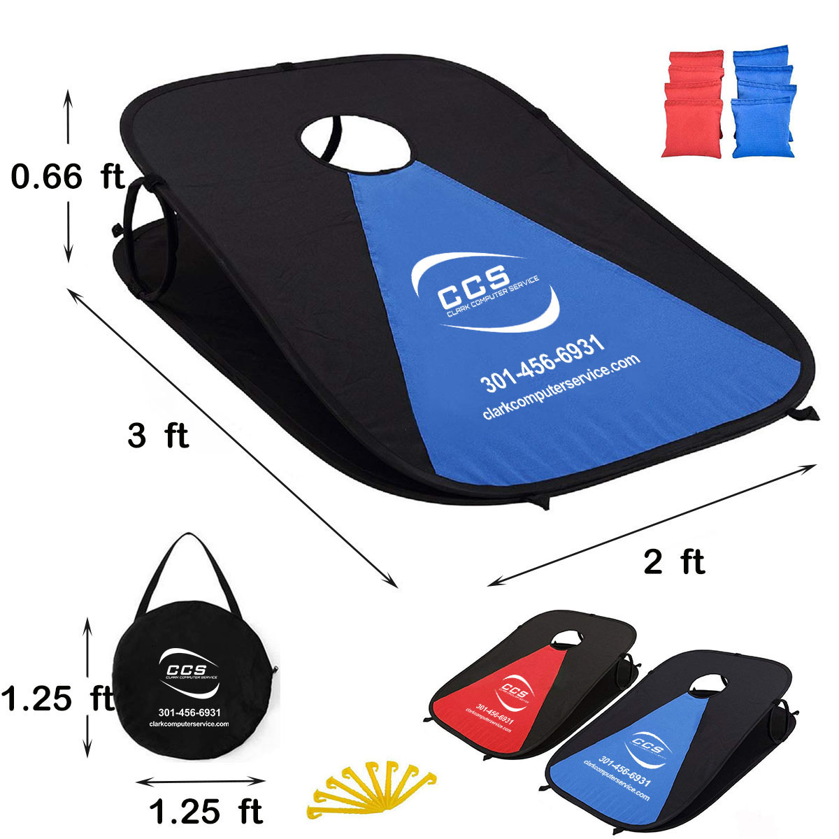 Portable Bean Hole Board,Games & Toys & Stress Relievers