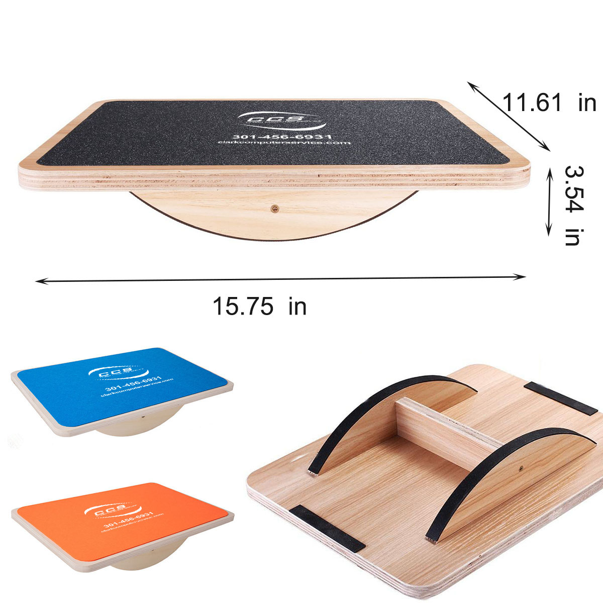 Planche D'équilibre 2 En 1 En Bois - Pour Rééducation Cheville, Fasciite Plantaire, Posture