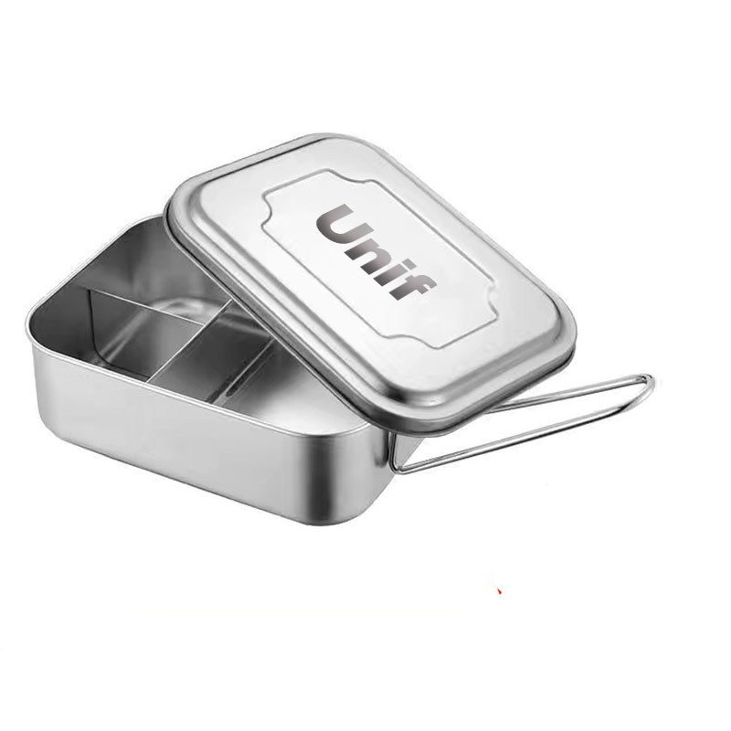 Stainless Steel Lunch Box Three Compartments,Home & Kitchen & Tools