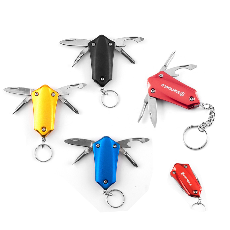 Mini MultiFunction Folding Knife Keychain,Keychain