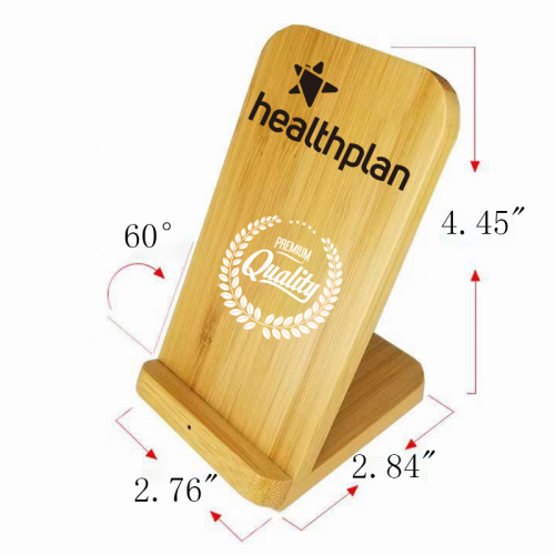 Bamboo Wood Mobile Phone Holder Wireless Charger