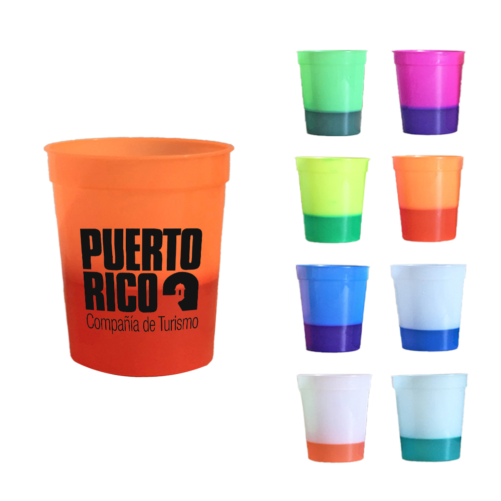 12 Oz Color Changing Plastic Stadium Cups,Drinkware