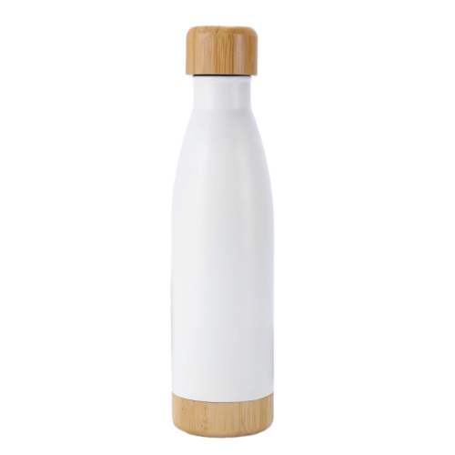 17 Oz Stainless Steel Vacuum Coke Water Bottle with Bamboo Lid,Drinkware