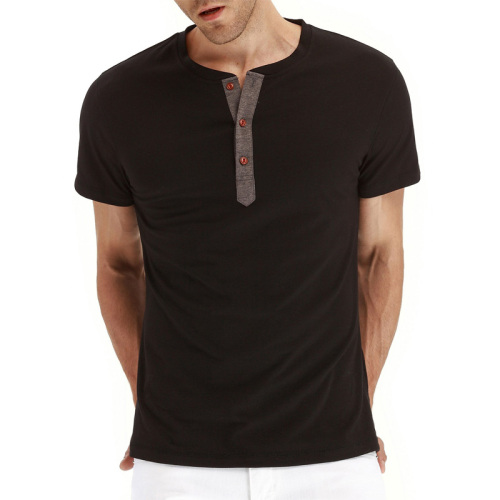 Men's Classic Henley Short Sleeve T-Shirt