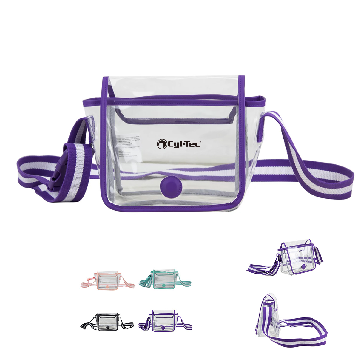 Easy Travels Clear Stadium Sling Crossbody Bag main image 0