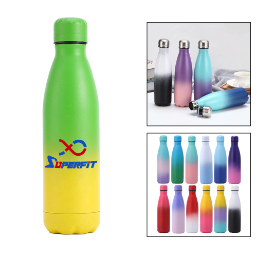 17 oz Vacuum Insulated Stainless Steel Bottle With Gradient color,Drinkware