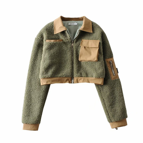 Casual loose fitting fashionable pilot jacket