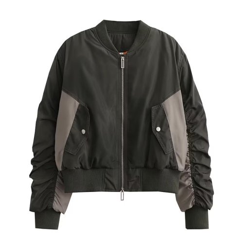 Casual loose fitting fashionable pilot jacket