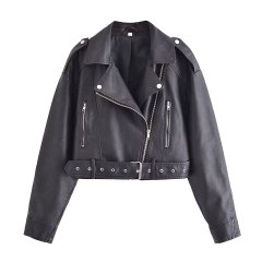 Casual loose fitting fashionable baseball jacket