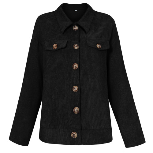 Casual loose fitting fashionable denim jacket