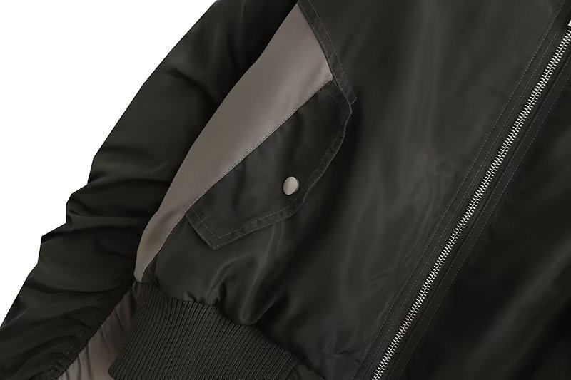Casual loose fitting fashionable pilot jacket