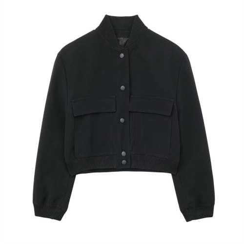 Casual loose fitting fashionable denim jacket