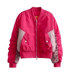 Casual loose fitting fashionable pilot jacket