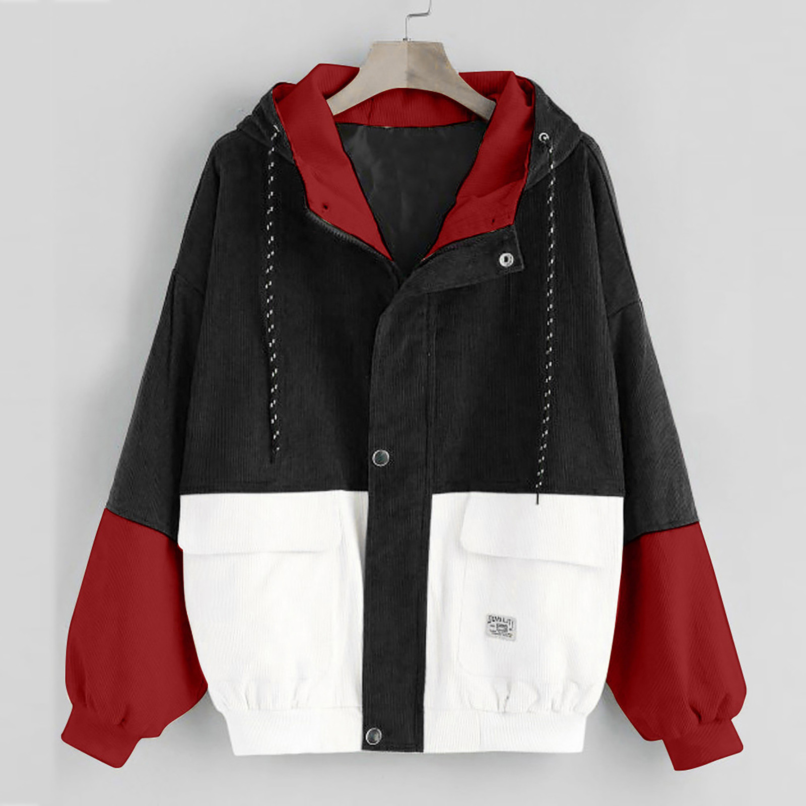 Casual loose fitting fashionable baseball jacket