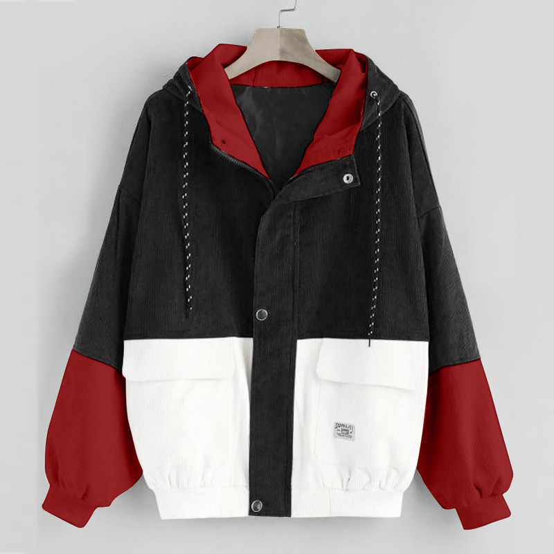 Casual loose fitting fashionable baseball jacket