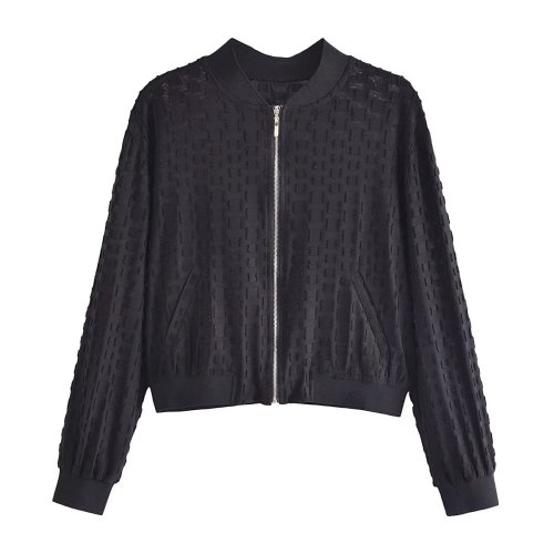 Casual loose fitting fashionable denim jacket