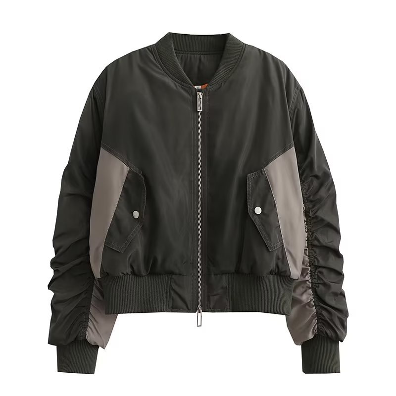 Casual loose fitting fashionable pilot jacket